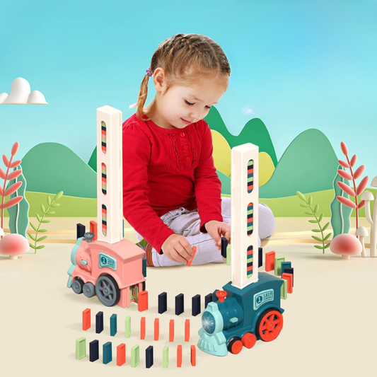 Domino Thrill Rider Train™ Automatic Domino Building