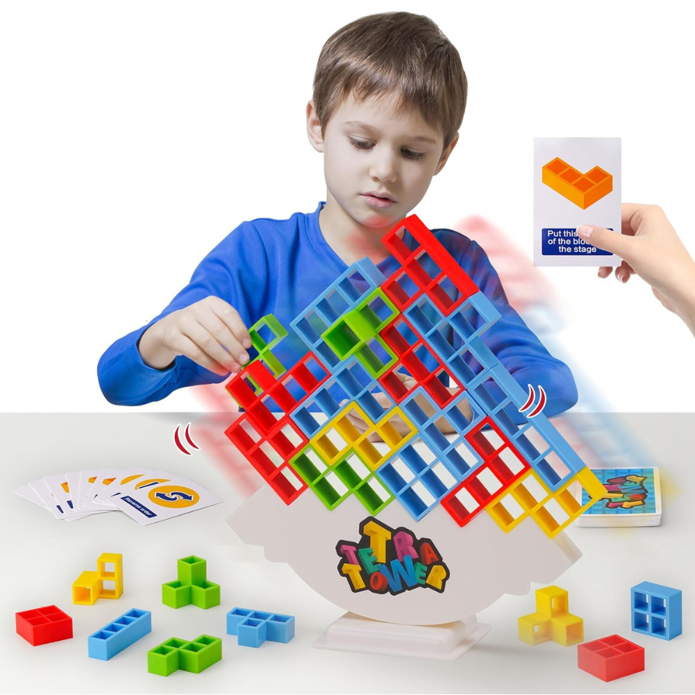 Tetra Tower Montessori Balance Building Game