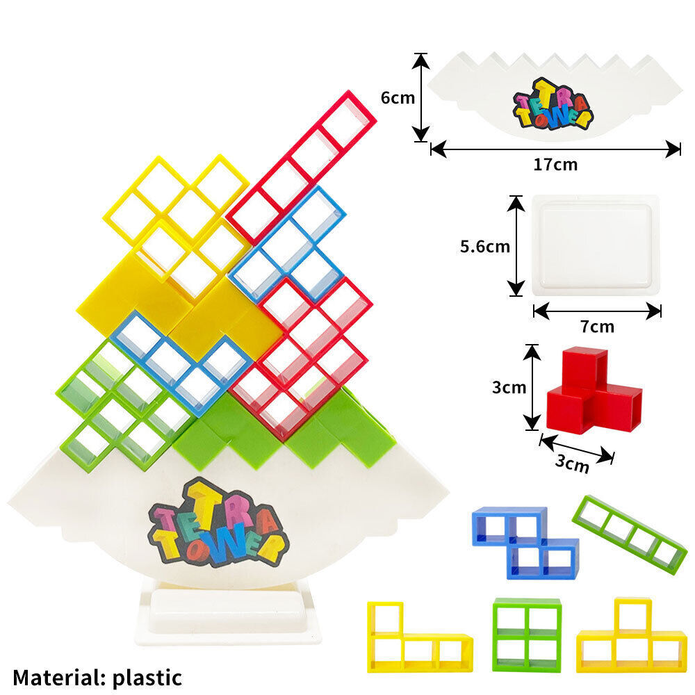 Tetra Tower Montessori Balance Building Game